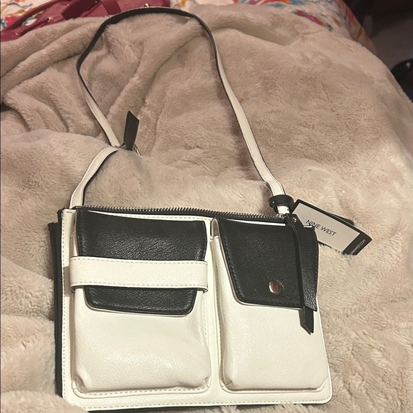 Nine West Two-Tone Pop Pocket Crossbody Bag - Picture 7 of 10